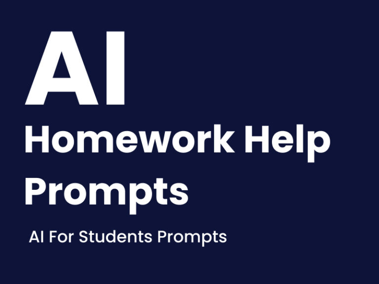 AI homework help prompts for students